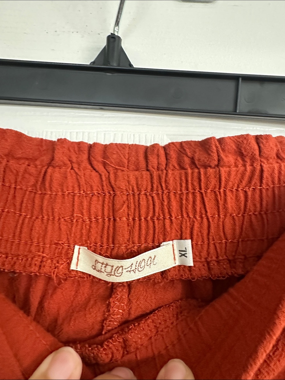 Molly Bracken Rust Red Ruffled Tier Skort - Picture 2 of 3